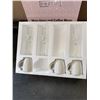 Image 3 : HOW MY WIFE TELLS TIME WALL RACK GIFT SET, WITH RACK, 4 WINE GLASSES AND 4 WHITE CERAMIC MUGS, ALL D
