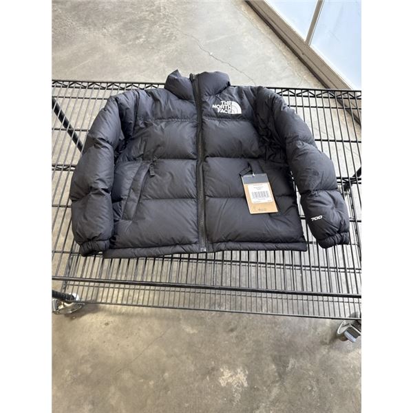 NEW NORTH FACE TEEN 96 RETRO NUPTSE JACKET BLACK, SIZE TEEN MEDIUM (10), BLACK 700 DOWN FILL RETAIL 