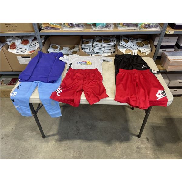 6PCS NEW KIDS / INFANT CLOTHING SIZE SMALL - NIKE AND THE NORTH FACE