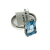 Image 4 : STERLING SILVER NATURAL BLUE TOPAZ (4.40CT) WITH CZ (0.06CT) RING, SIZE 7, W/A $565.00.