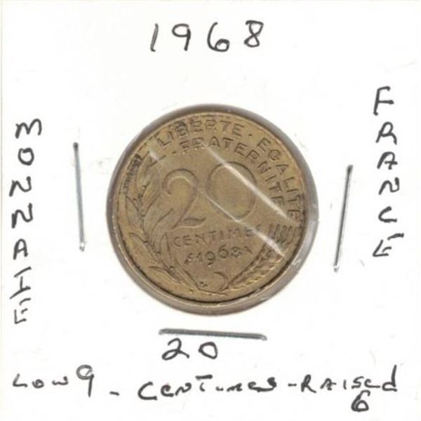France 20  Centimes Monnaie Coin