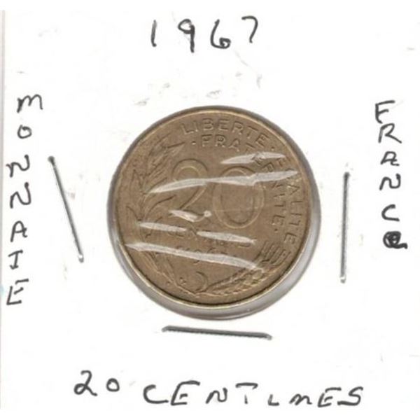 France 20 Centimes Monnaie Coin