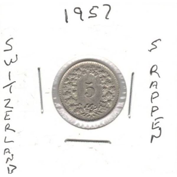 Switzerland 5 Rappen Coin