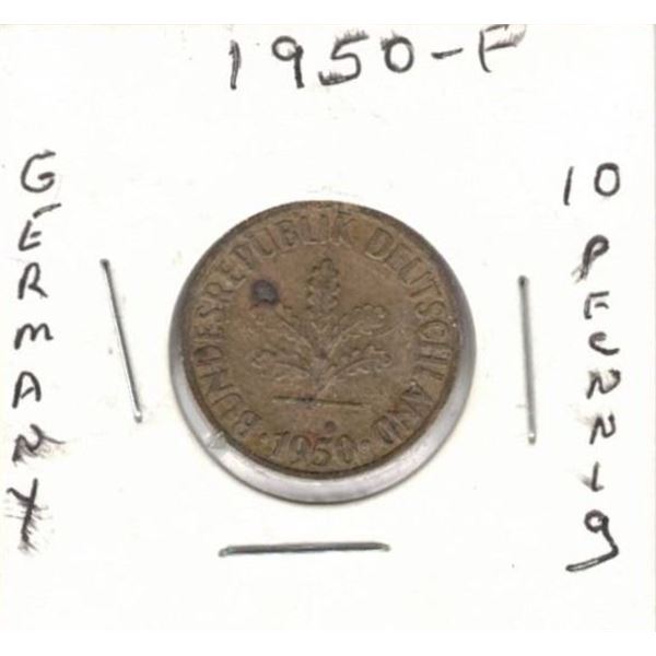 Germany 10 Pfennig Coin
