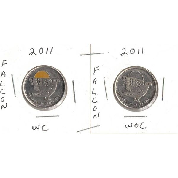 2011 Falcon Quarters With Colour and Without Colour