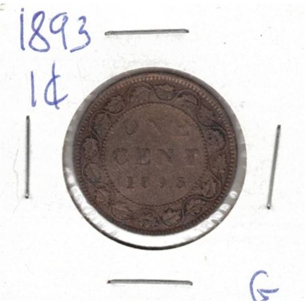 1893 Canadian Large Cent