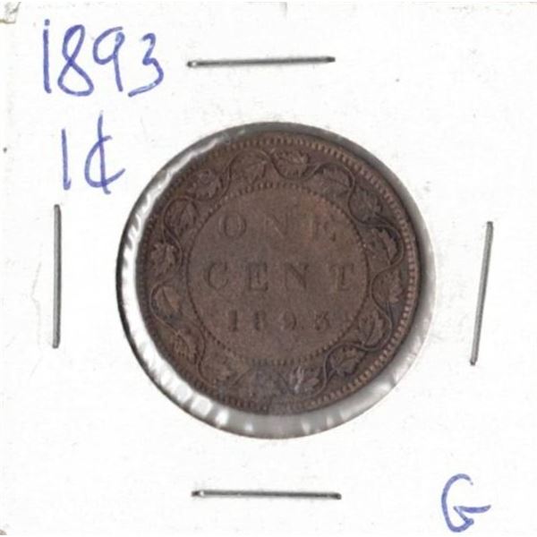 1893 Canadian Large Cent