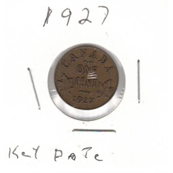 1927 Canadian Small Cent, Key Date