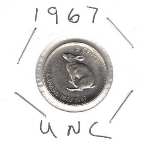1967 Canadian Nickle-Rabbit, Mint