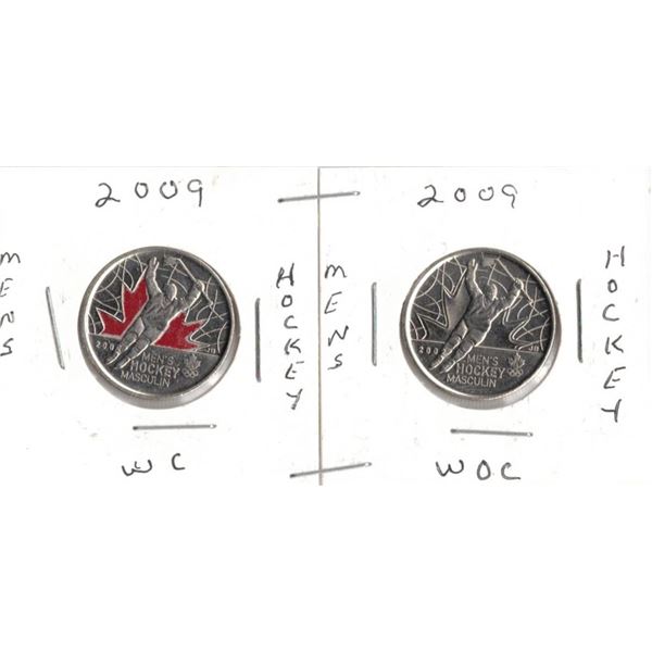 2009 Canadian Quarters, Mens Hockey WC & WOC , UNCIRCULATED