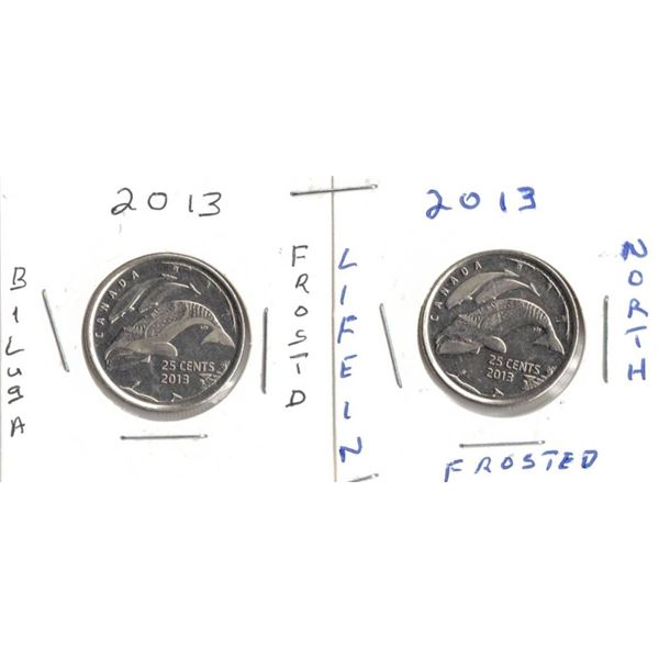 2013 Canadian Quarters, Beluga Frosted,  Uncirculated