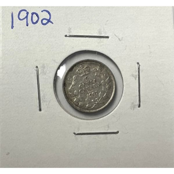 1902 Canada Five Cent Coin