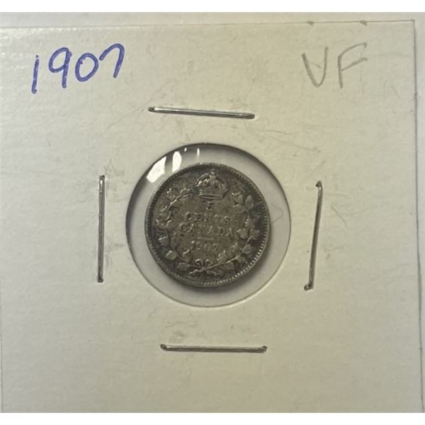 1907 Canada Five Cent Coin