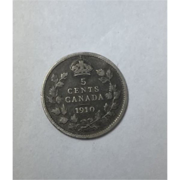 1910 Canada Five Cent Coin