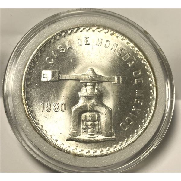 1980 Mexico Onza Casa De Moneda De Mexico - 0.925 Silver  1 OUNCE SILVER
