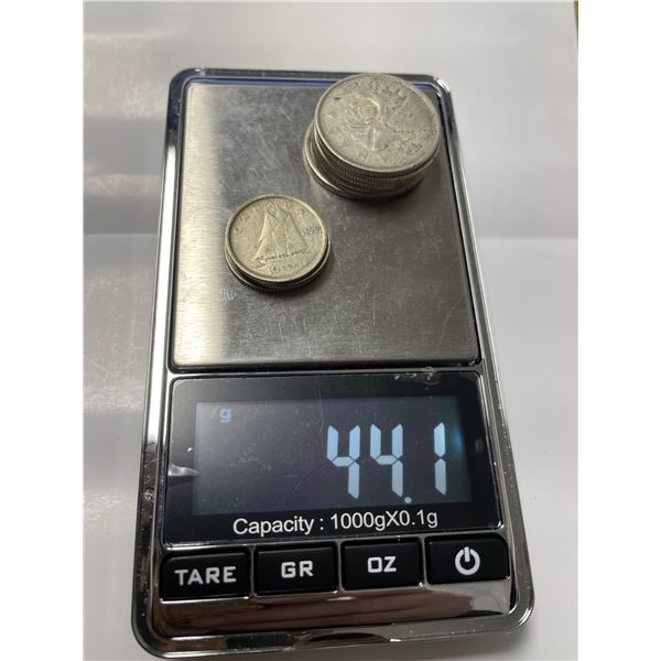 Canadian Coins , silver 44 g