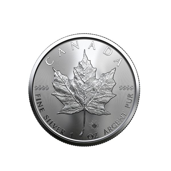 2021 1-ounce 99.99% Pure Silver Maple Leaf Bullion Coin (Bullion)