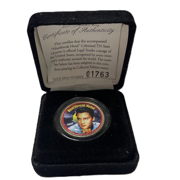 Elvis Coin Heartbreak Hotel with COA