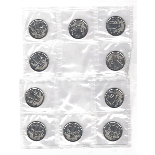 125th Anniversary of the Stanley Cup Quarters,  Factory Sealed in Cardboard
