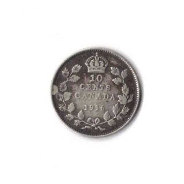 1916 Canada Ten Cent Coin