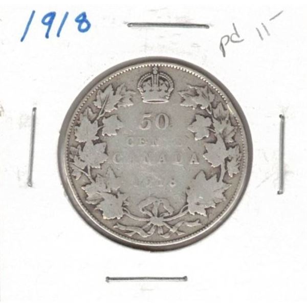  1918 Canada Fifty Cent Coin