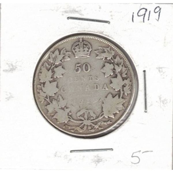  1919 Canada Fifty Cent Coin