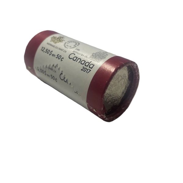 Roll of 2017 50 Cent Coins , SPECIAL WRAP
