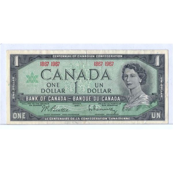 1967 Centennial One Dollar Bill