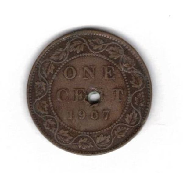 1907 Canadian Large One Cent