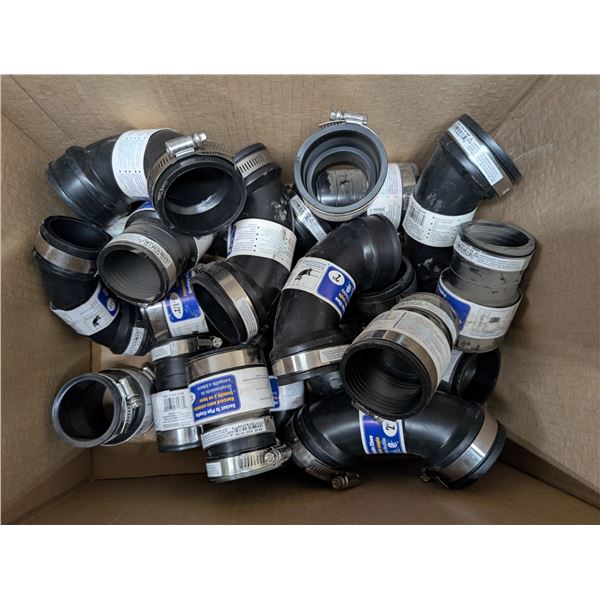 Box of Various Length/Size Flexible Coupling and Elbows and Tees