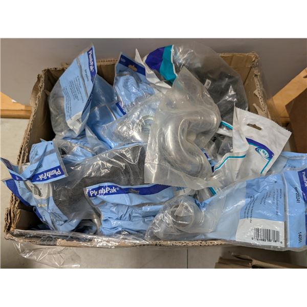 Lot of Bathroom Related items (Recessed Soap Holders, Chrome J-Bends, Extension Tubes, Etc.)