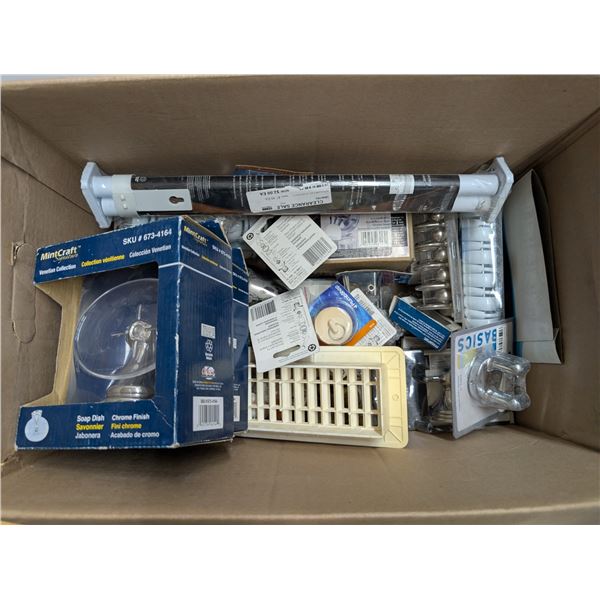 Lot of Bathroom Related Items (Soap Holders, Bath Mat, Hooks, And etc.)