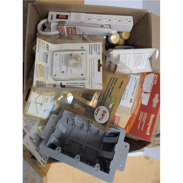 Box of Misc. Door Bells, Accents, Tool Parts, and etc.