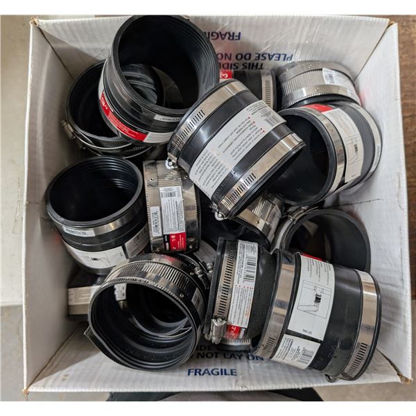 Box of Prosource Flexible Coupling, Connectors Drain, and etc.