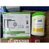 Image 3 : Box of Cleaning related Items (Sanitizer Wipes, Cleaning Rag Items, Sprays, and etc.)