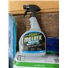 Image 4 : Box of Cleaning related Items (Sanitizer Wipes, Cleaning Rag Items, Sprays, and etc.)