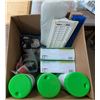 Image 5 : Box of Cleaning related Items (Sanitizer Wipes, Cleaning Rag Items, Sprays, and etc.)