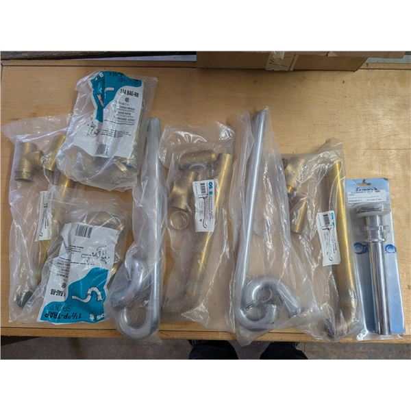 Box of Brass Wase Drains , and etc.