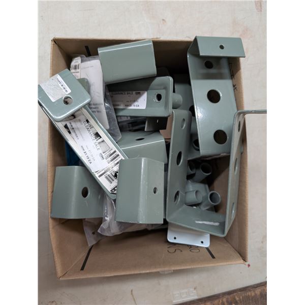 Box of Pylex J-Fix Deck Brackets and etc.