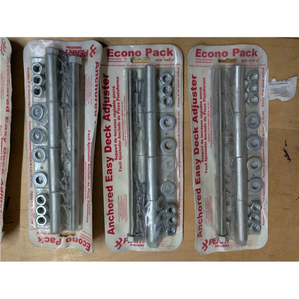 (3) Anchored Easy Deck Adjusters Kits in original Package