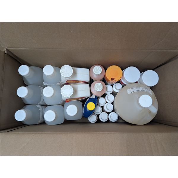 Box of Misc. Sanitizers