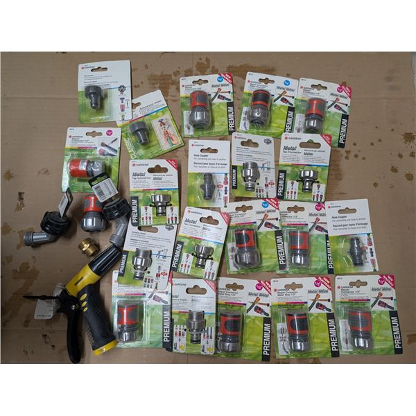 Box of Garden Repair Connectors and Etc, Related