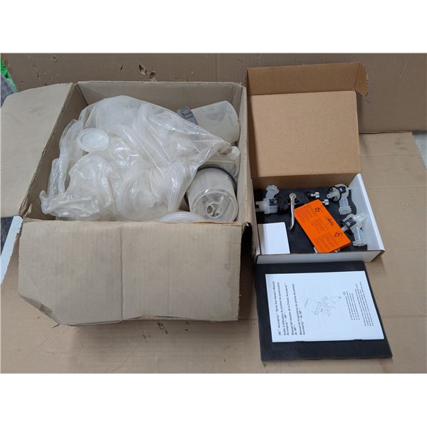 Box of Micron Filters w/ 3m Accuspray Gun Model HG09