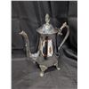 Image 4 : Lot of E.P. Brass Silver Plated Cream + Sugar and Tea Pot