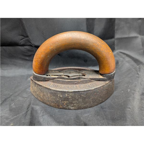 VintageBrookville.Ont Sad Iron w/ Handle