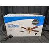 Image 1 : Possible New in Box Polished Brass 42" Hugger Ceiling Fan
