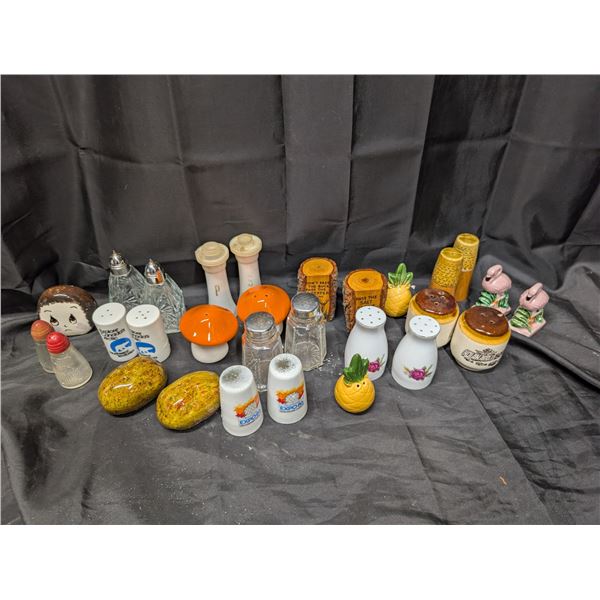 Lot of Variety Salt and pepper Shakers