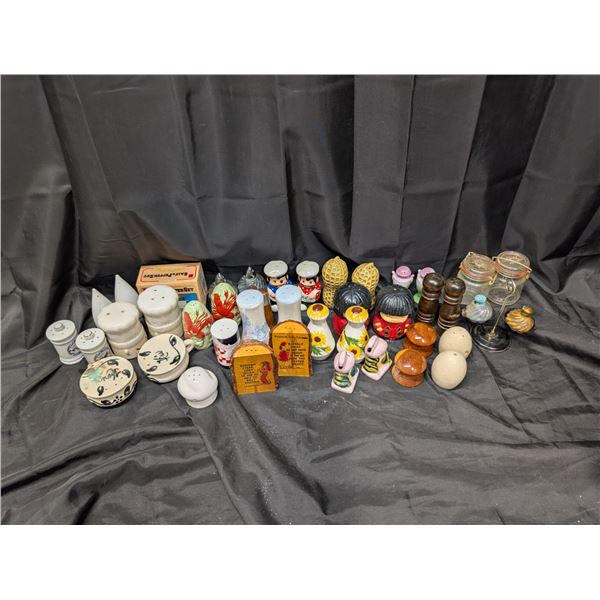 Lot of Variety Salt and pepper Shakers