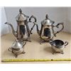 Image 1 : Vintage 4 Piece Silver Plated Coffee/Tea Set