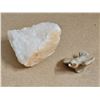 Image 3 : Girl on Stone Carving, Wade Figurine, White Quartz Crystal